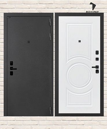 Входная дверь АКУСТИК 23 — Белый софт 205х88 Левая