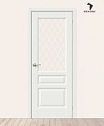 Межкомнатная дверь Эмалит Неоклассик-35 White Matt/White Сrystal