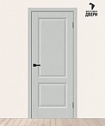 Межкомнатная дверь ПЭТ Неоклассик-32 Grey Silkwood