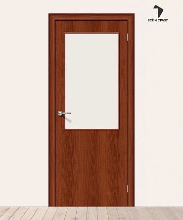 Межкомнатная дверь Гост-13 Л-11 (ИталОрех) (Усиленное полотно) 400х2000 мм