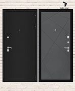 Входная дверь CLASSIC Шагрень черная 24 — Графит софт
