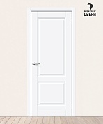 Межкомнатная дверь ПЭТ Неоклассик-32 White Silk