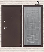 Входная дверь CLASSIC Антик медный 06 — Сандал серый