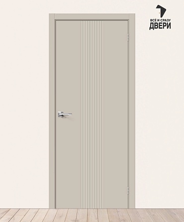 Межкомнатная крашеная дверь Граффити-21 Creamy 600х2000 мм