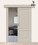 Межкомнатная дверь-купе ПЭТ Неоклассик-32 Cream Silk