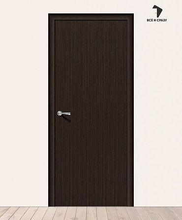 Межкомнатная дверь Гост-0 Л-13 (Венге) (Усиленное полотно) 550х1900 мм