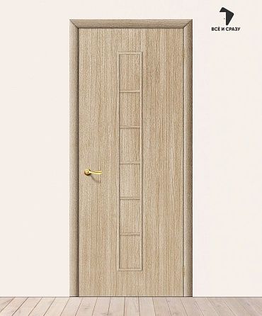 Межкомнатная ламинированная дверь 2Г беленый дуб 550х1900 мм