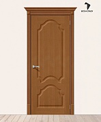Межкомнатная шпонированная дверь Афина Орех файн-лайн