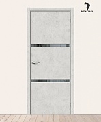 Межкомнатная дверь с экошпоном Браво-2.55 Look Art/Mirox Grey