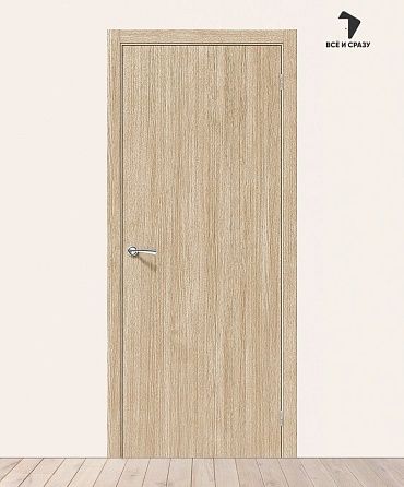 Межкомнатная дверь Гост-0 Л-21 (БелДуб) 550х1900 мм