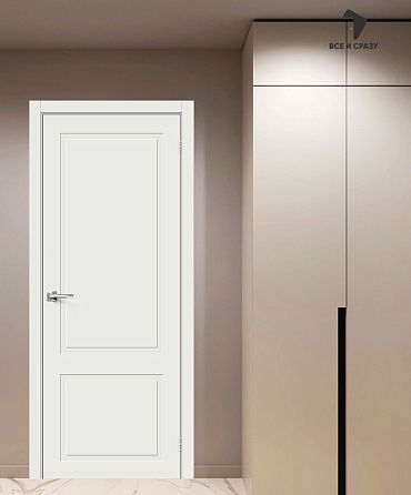 Межкомнатная дверь с покрытием винил Граффити-12 Super White