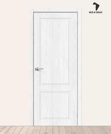 Межкомнатная дверь с экошпоном Граффити-12 White Dreamline 600х2000 мм