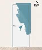 Межкомнатная скрытая дверь Инвизибл Инсайд Браво Al Prime/Алюминий (Внутреннее открывание)