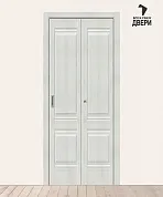 Межкомнатная складная дверь с экошпоном Прима-2 Bianco Veralinga