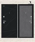 Металлическая дверь Граффити-5 Букле черное/Slate Art