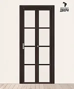 Межкомнатная складная дверь с Экошпоном Твигги-11.3 Wenge Melinga