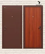 Входная дверь Optim Эконом Антик Медь/Л-11 (ИталОрех)