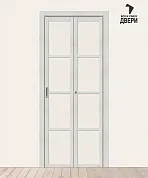 Межкомнатная складная дверь с Экошпоном Твигги-11.3 Bianco Veralinga