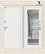 Металлическая дверь Флэш Kale Шагрень белая/Off-white