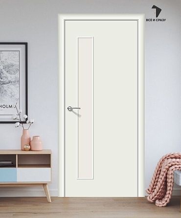 Межкомнатная дверь Гост-3 Л-23 (Белый) (Усиленное полотно)
