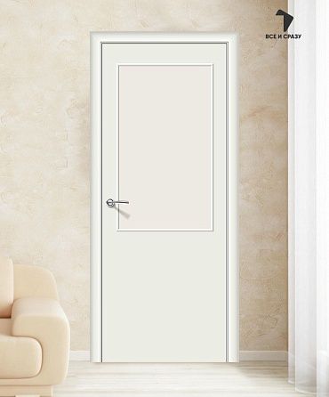 Межкомнатная дверь Гост-13 Л-23 (Белый) (Усиленное полотно)