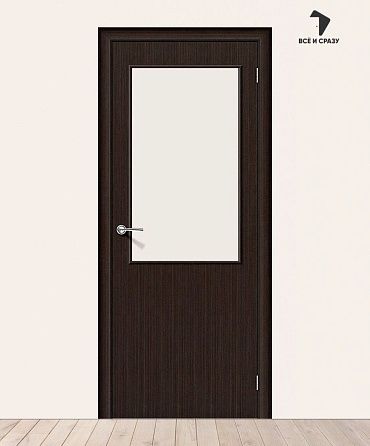 Межкомнатная дверь Гост-13 Л-13 (Венге) (Усиленное полотно) 400х2000 мм