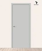 Межкомнатная дверь с покрытием винил Браво-0 Grey Pro