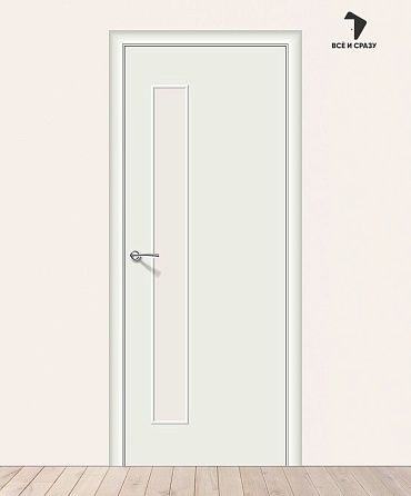 Межкомнатная дверь Гост-3 Л-23 (Белый) 400х2000 мм