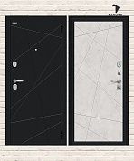 Металлическая дверь Граффити-5 Букле черное/Look Art