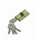 Цилиндр ключ/ключ Bravo AЕK-60-30/30 G Золото (алюм., 5 ключей)