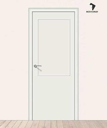 Межкомнатная дверь Гост-13 Л-23 (Белый) (Усиленное полотно) 400х2000 мм