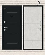 Металлическая дверь Граффити-1 Инсайд Букле чёрное/Look Art