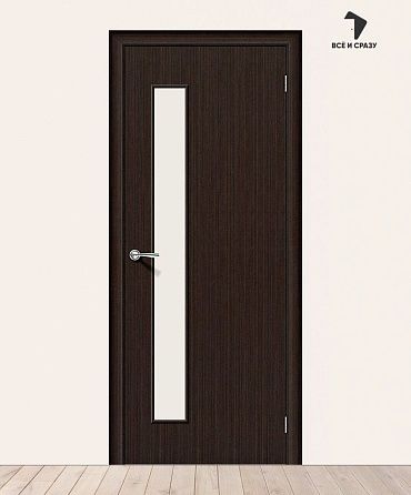 Межкомнатная дверь Гост-3 Л-13 (Венге) (Усиленное полотно) 400х2000 мм